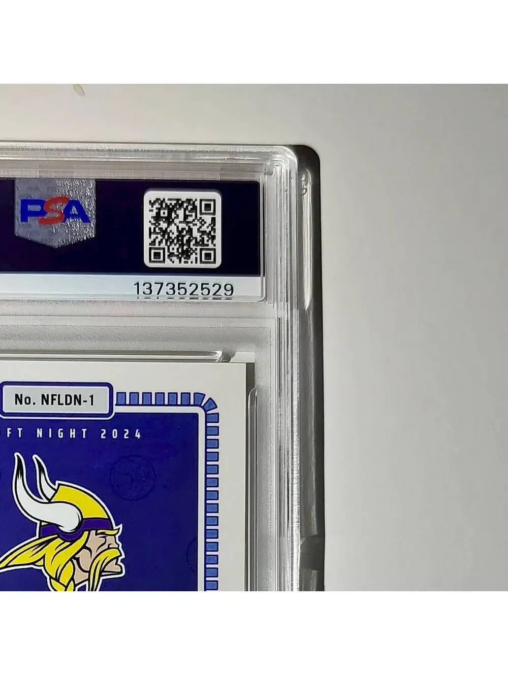 J.J. McCarthy 2023 Panini Instant Draft Night #NFLDN-1 PSA 9 Mint